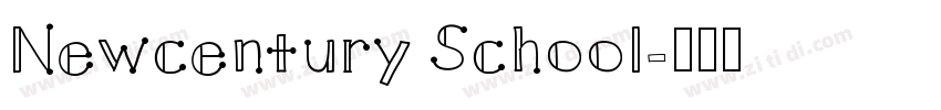 Newcentury School字体转换